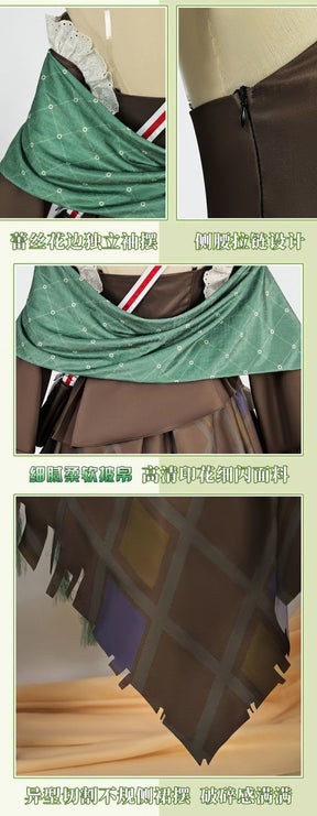 Anime Game Character Arknights Viviana Durin Cosplay Costume Full Set From Ognisko Official Outfit Halloween Party Dress Impact