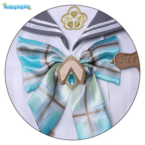 Anime Game Honkai Star Rail Fireflies Spring Missive Cosplay Clothing Full Set Costume Outfits For Woman JK Dress Cosplay Party