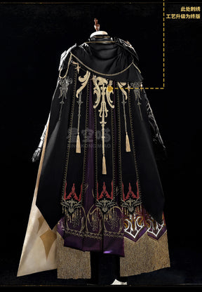 Shusheng-R Love and Deepspace Xavier Cosplay Costume Halloween Men's Fantasy Uniform Coat Props Shoes Accessories Set