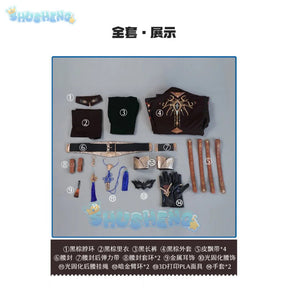 Love and Deepspace Xavier Cosplay Costume Black Hunting Uniform Halloween Party Women Men Props Shusheng