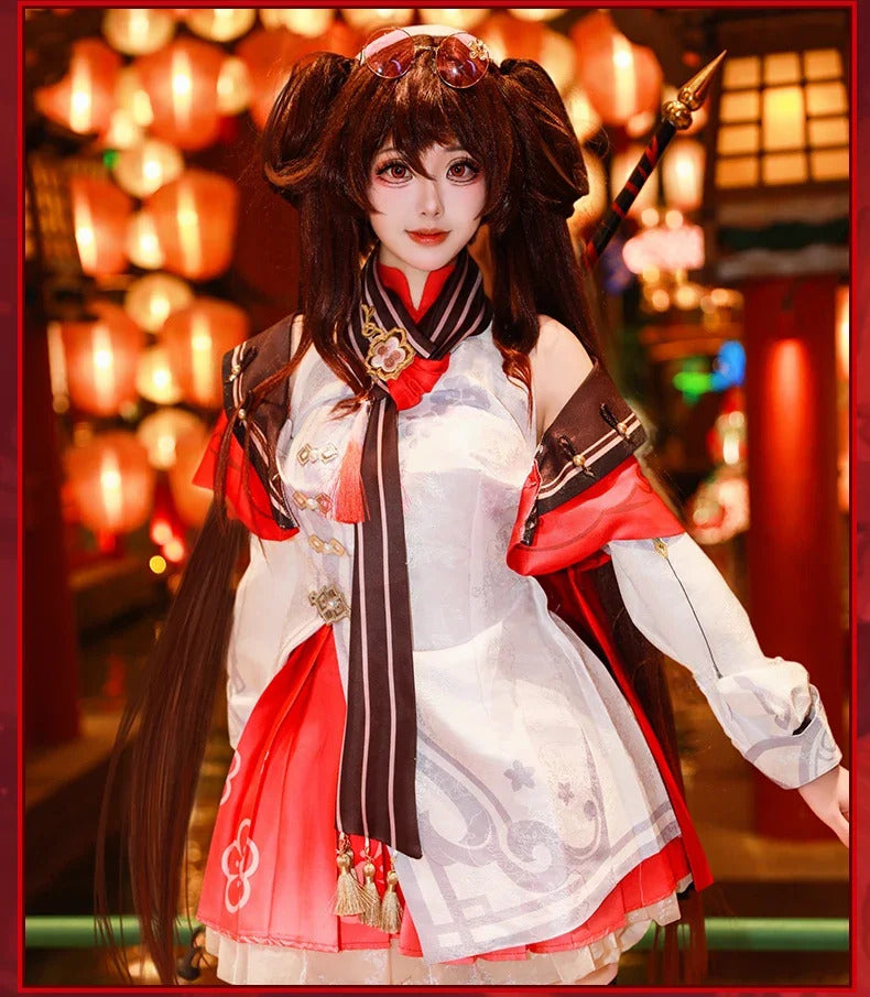 Genshin Impact Hutao Lantern Festival Cosplay Costume Uniform Halloween Carnival Party Christmas Play Role Clothes Clothing