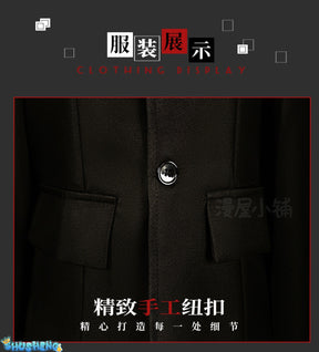 Osamu Dazai Cosplay Costume Black Trench Jacket Pants Gloves bandage Dazai Osamu Outfits Uniform Halloween Kostum For Anime Comic Con