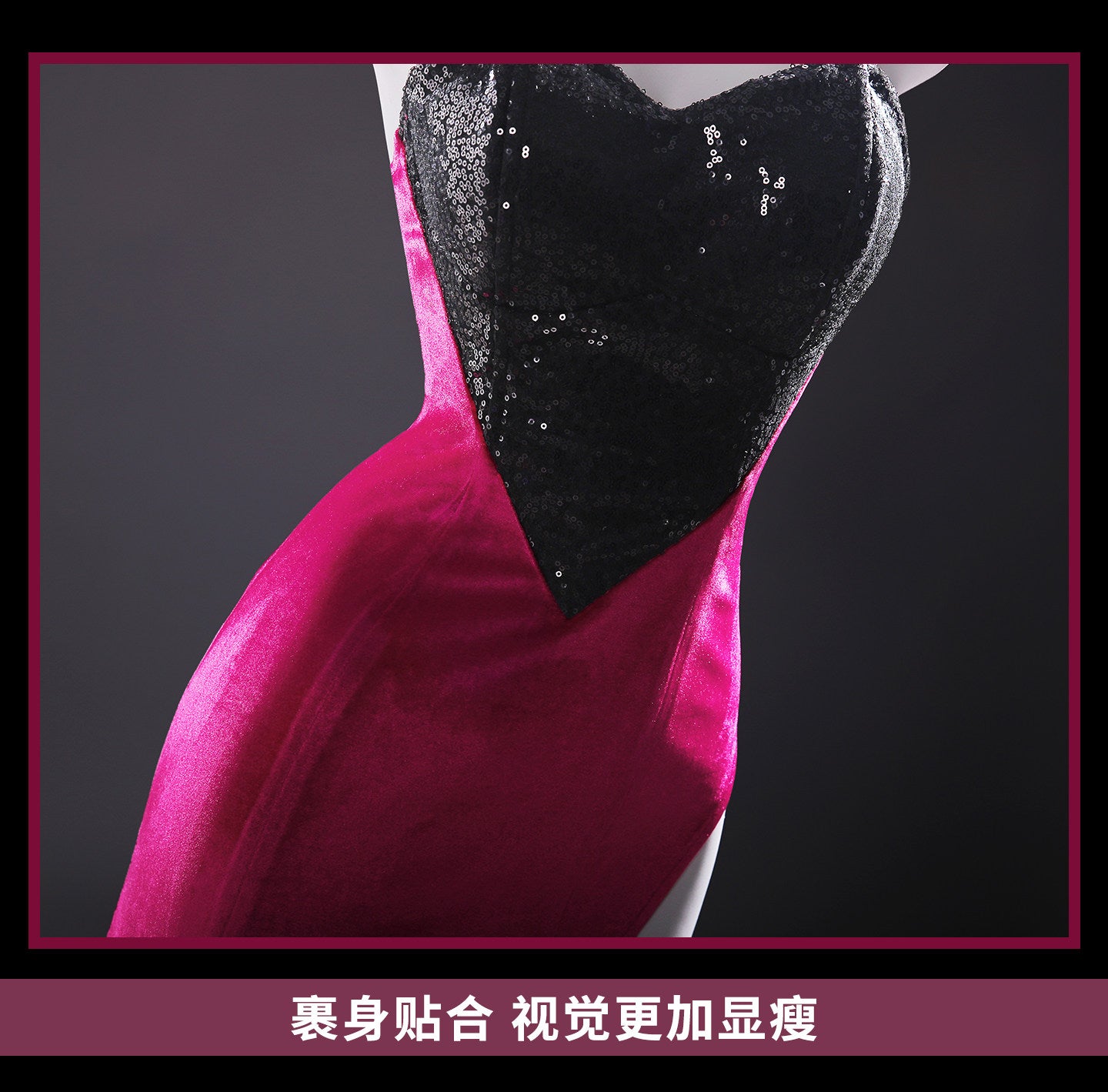 Shusheng-R Anime Hazbin Hotel Angel Dust Sequin Velvet Dress Cosplay Costume XS-XXXL