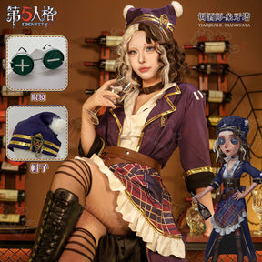 Identity V Cos Demi Bourbon Mixologist Cosplay Costume Survivor Woman Halloween Party Set Comic-Con Disguise Tower of Lvory