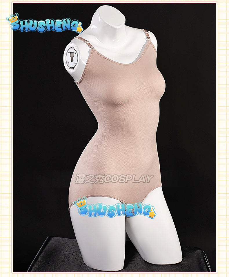 Cosplay Game VTuber Ace Taffy Cosplay Costume Wig YouTuber Ace Taffy Pink Dress Headwear Gloves Stockings Set Convention Event