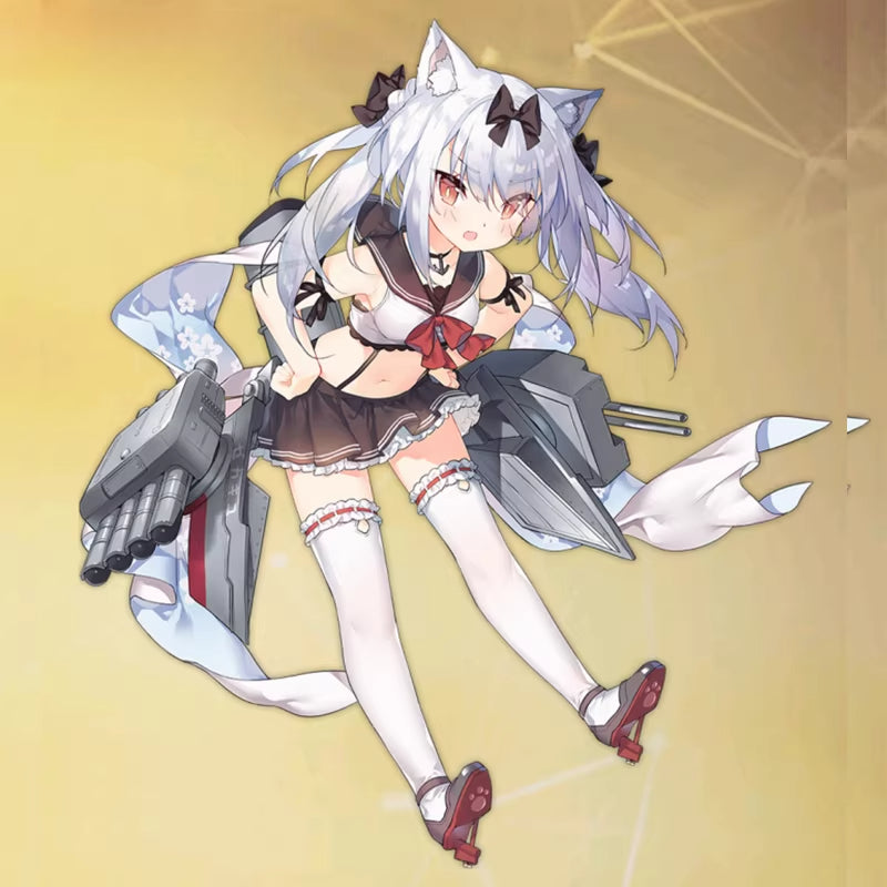 Shusheng-R Azur Lane IJN Yukikaze Cosplay Costume JK Uniform Lovely Uniform Halloween Party Role Play Outfit Women