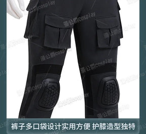 Movie Frank Castle Cosplay Daredevil Cos Born Again Costume Halloween Men's Fantasy Uniform Coat Pants Props Shoes Handsome Set