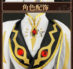 Code Geass Lelouch of the Rebellion Anime Lelouch Lamperouge Cosplay Costume Emperor Uniform Unisex Cos Convention Gift