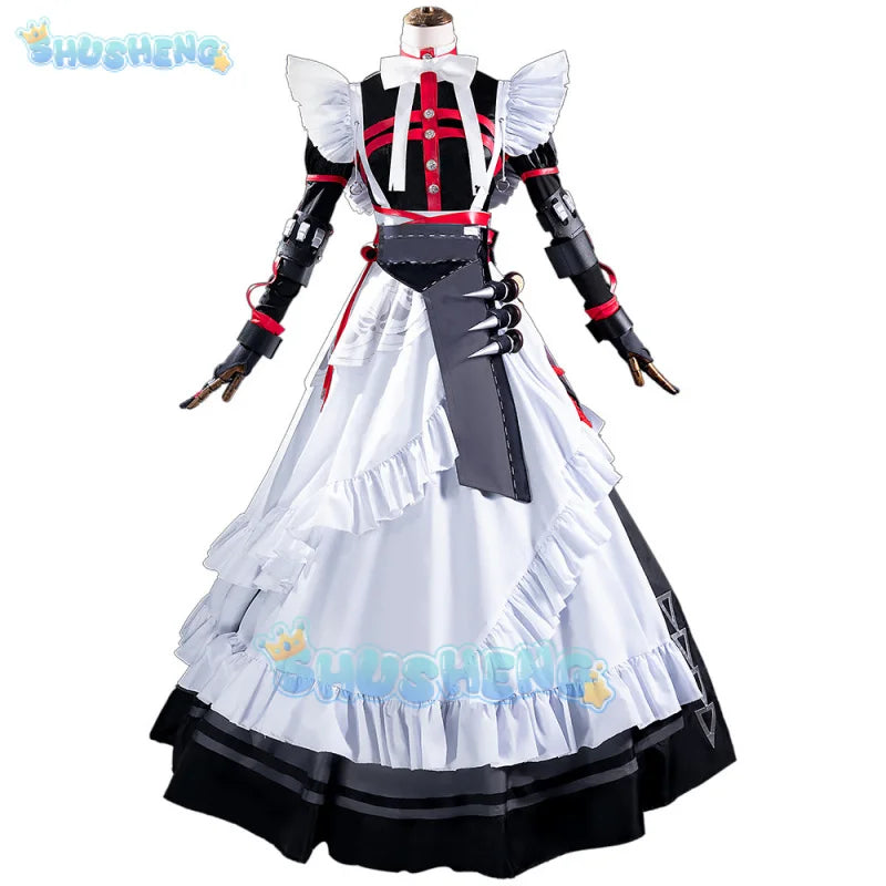 Zenless Zone Zero Alexandrina Sebastiane Rina Cosplay Costume Wig Maid Dress Uniform Victoria Housekeeping Halloween Party Women