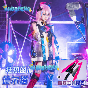 Honkai Impact 3 Delta Cosplay Costume Game Delta Fervent Tempo Dress Halloween Costumes Female