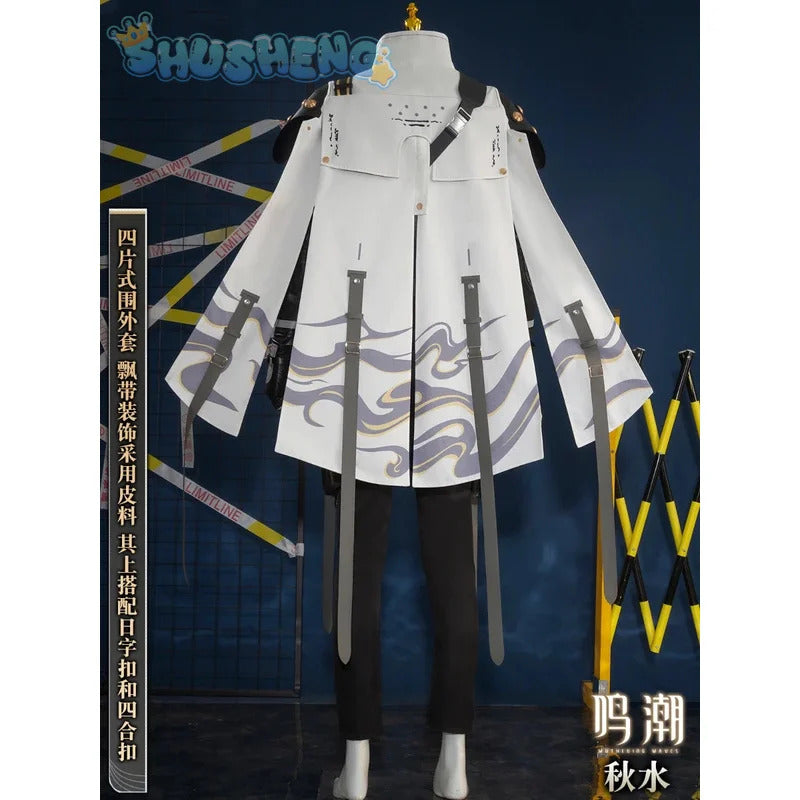 Wuthering Waves Aalto Intelligence Merchant Cosplay Costume Fashionable Handsome Accessories Props Halloween Party Men Uniform