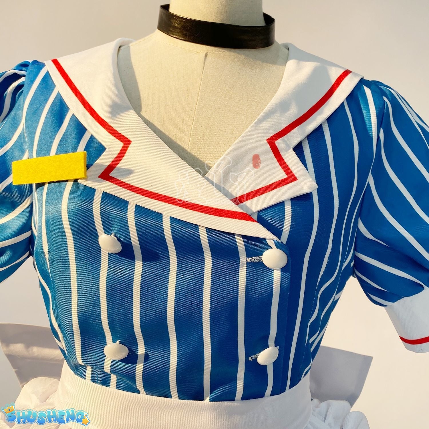 Hatsune Miku Cosplay Costume Anime Mesmerizer Uniform Women Striped Maid Dress Suit Halloween Christmas Carnival Party Dress