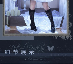 Tsukiyomi Utau Anime Shugo Chara Cosplay Costume Halloween Carnival Sweet Gothic Dress Wig Women Lolita Prop Accessories Uniform