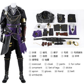 Shusheng-R Clair Obscur:Expedition 33 Verso Cosplay Costume Halloween Men's Fantasy Uniform Coat Props Shoes Accessories Set
