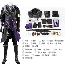 Shusheng-R Clair Obscur:Expedition 33 Verso Cosplay Costume Halloween Men's Fantasy Uniform Coat Props Shoes Accessories Set