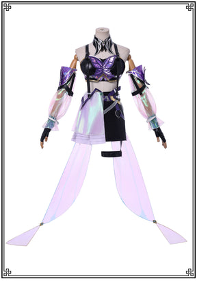 New Honor Of Kings A Ke Cosplay Costume Tops Skirt Sleeves Set For Game Party Custom Made