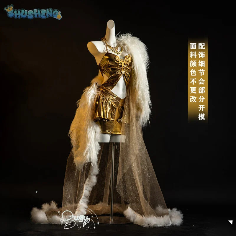 Milly Game Path to Nowhere MBCC-S-459 Cosplay Mi Li Costume Halloween Party Women's Gorgeous Dress Coat Necklace Wig Uniform Set