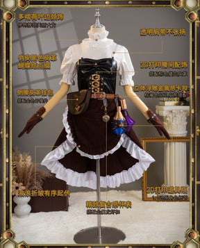 Perfumer Refiner Vera Nair Cosplay Costume Game Identity V Anime Roleplay Suit Halloween Carnival Party Uniform