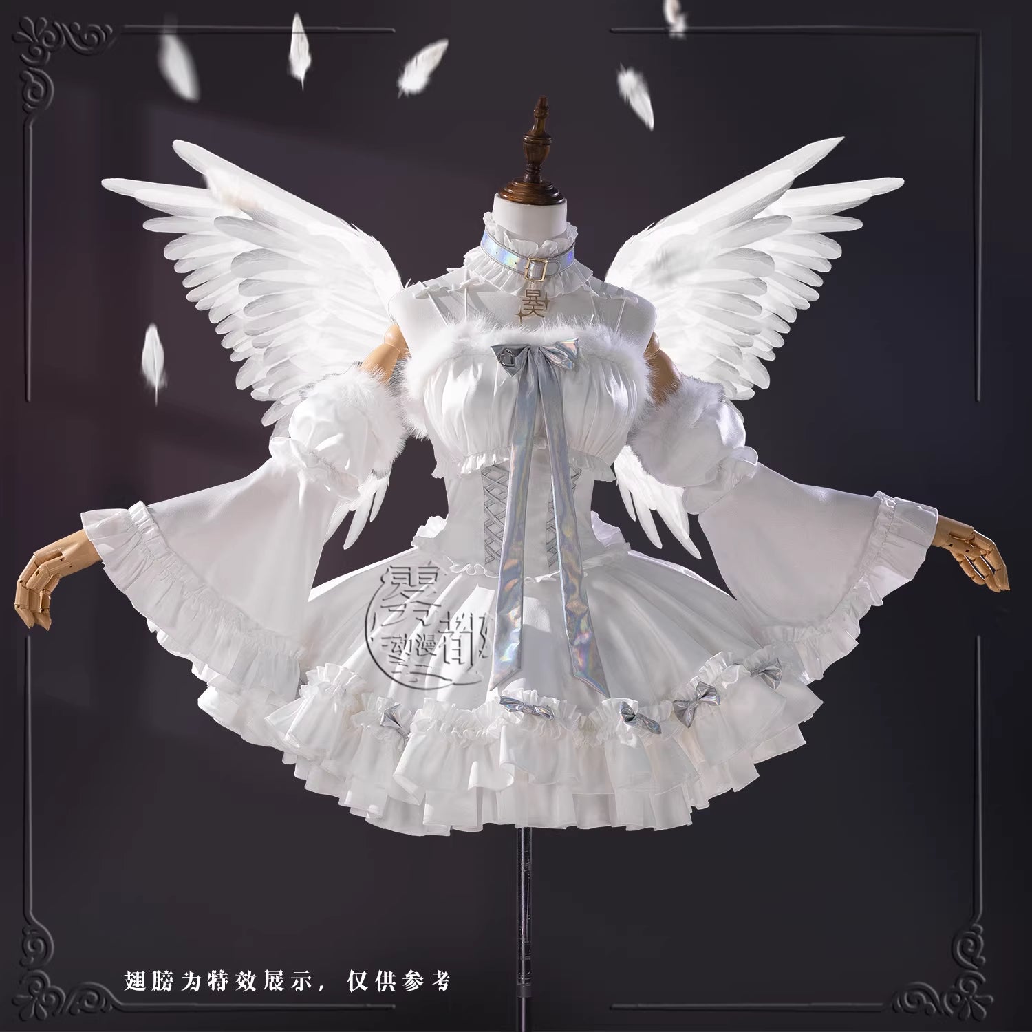 Game NEEDY GIRL OVERDOSE OMGkawaiiAngel Cosplay Costume Angel Dress