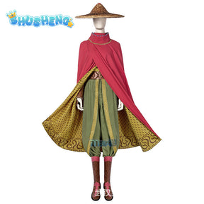 Raya Cosplay Costume Raya Adventure Outfit Cape Vest Full Set Women Fancy Halloween Dragon Princess Dress