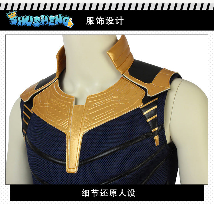 Adult Thanos Costume Avengers Infinity War Super Villain Child Halloween Fancy Dress Carnival Party Cosplay Costume