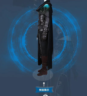 Witcher 3 Wild Hunt Cosplay Yennefer of Vengerberg Costume Cloak apron gloves waistband Full set Halloween Party Woman uniform