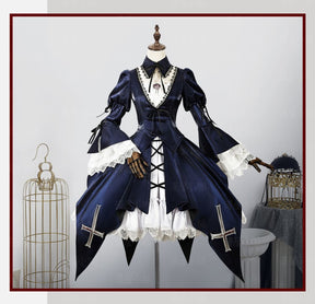 Suigintou Mercury Lampe Cosplay Anime Roses Maiden Cosplay Mercury Lampe Cosplay Costume Gothic Lolita Velvet Dress Full Set