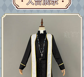 Anime VTuber Kanae nijisanji Uniform Any Size Cosplay Costume Priest Costume With Necklace
