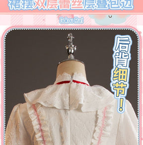 Gokou Ruri Cosplay Girls Dress for Halloween Christmas Festival Party Sweet Dress Women's Role Playing Princess Bow Dress