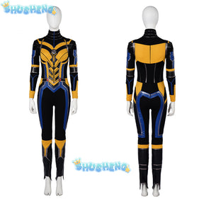 Hope Wasp Cosplay Movie Ant-Man and the Wasp Quantumania Hope Wasp Jumpsuit Suit Women Halloween Carnival Cosplay Costume