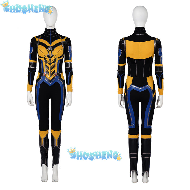 Hope Wasp Cosplay Movie Ant-Man and the Wasp Quantumania Hope Wasp Jumpsuit Suit Women Halloween Carnival Cosplay Costume