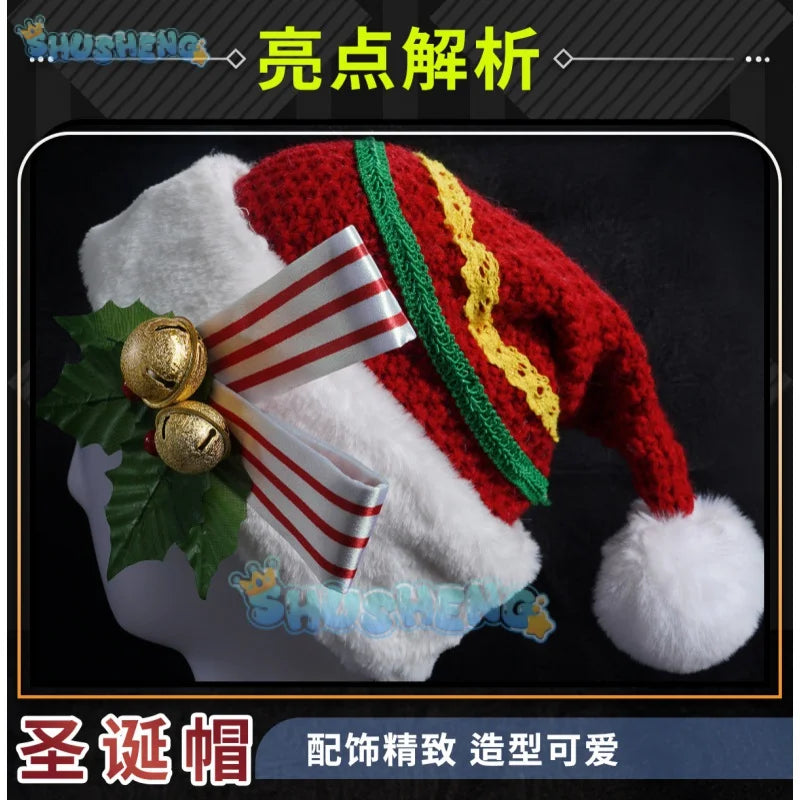 Identity V Edgar Valden Painter Warm Christmas Eve QiZhen Fashion Game Suit Lovely Uniform Cosplay Costume Party Outfit