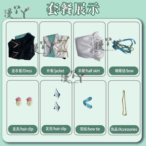 Lazulight Finana Elira Pomu Cosplay Costumes Vtuber Cosplay Dress Anime Clothing Halloween Party Uniforms