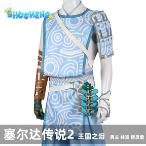 Game Zelde Super Restore Kingdom Link Mystic Cosplay Costumes Halloween Christmas Party Suit with Mask Accessories Outfit