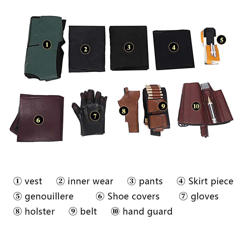 Boba Fett Cosplay Fantasia Costume Disguise For Men Adult Top Pants Vest Halloween Carnival May the Force Festival Roleplay Suit