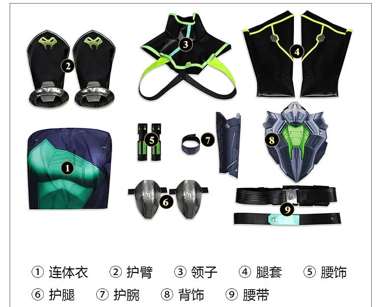 Valorant Viper Cosplay Costume Uniform Halloween Carnival Party Christmas Play Role Clothes Clothing for Women Shusheng