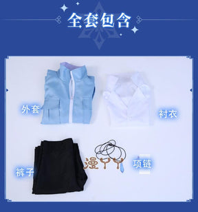 Eiden Cosplay Nu: Carnival Cosplay Costume with Necklace Custom Size Game Nu: Carnival Eiden Cosplay Nu Carnival Halloween