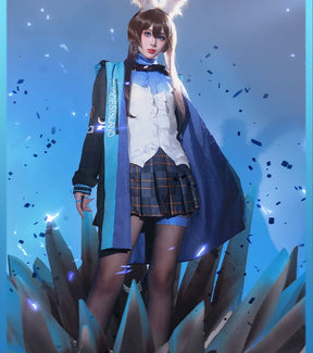 Anime! Arknights AMIYA RHODES ISLAND Combat Gear Lovely Uniform Cosplay Costume Halloween Outfit Women Dailydress Yu Costume