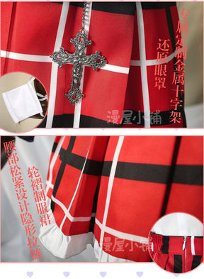 Anime Love Chunibyo Other Delusions Takanashi Rikka Dekomori Sanae Cosplay Costume Wig Adult Woman Skirts Uniform Suit Halloween