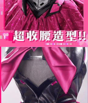 D.Va Overwatch Cosplay Magical Girl Costume High quality leather dress wig prop sock gloves set Halloween fashion women uniform