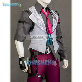 Gallagher Cosplay Game Honkai: Star Rail Costume Fashion Handsome Uniform Suit Halloween Carnival Party Outfit Men XS-3XL