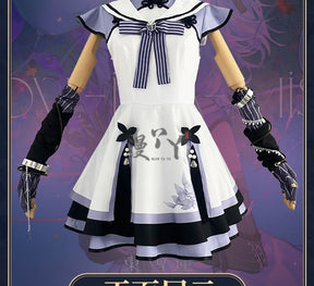 Vtuber Seren Azuma Game Suit Sweet Lovely Uniform Cosplay Costume Halloween Party Role Play Outfit Women