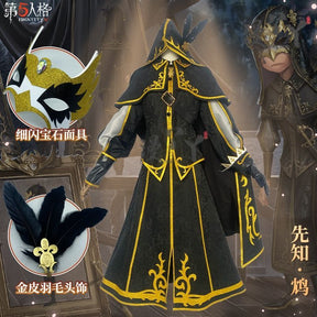 Seer Eli Clark Cosplay Costume Identity V Game Suit Mysterious Uniform With Mask Halloween Party Role Play Outfit