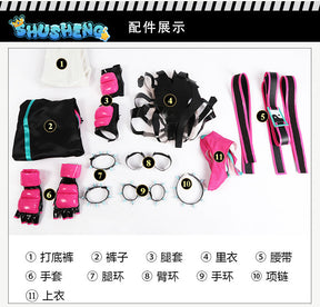 Games Anime New Street Fighter Cos Costumes Han Juri Cosplay Character Uniform Performance Clothes Halloween Carnival Cost