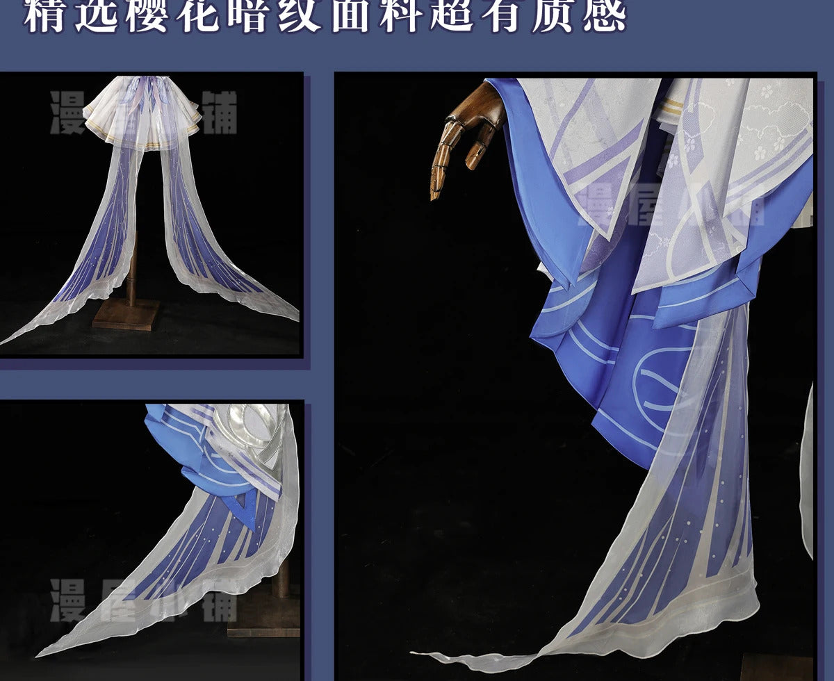 Shusheng-R Genshin Impact Columbina Cosplay Costume Hanfu Dress Halloween Carnival Party Christmas Play Role Clothes Clothing