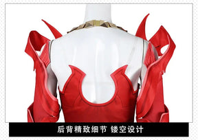 Game Rivals Scarlet Cosplay Witch Costume Emporium Matron Red Top Skirt Outfit Full Set Halloween Scarlet Fantasia Costumes