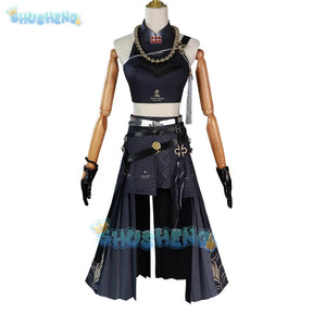 Wuthering Waves Sanhua Cospaly Costume Uniform Halloween Carnival Party Christmas Play Role Clothes Clothing for Women