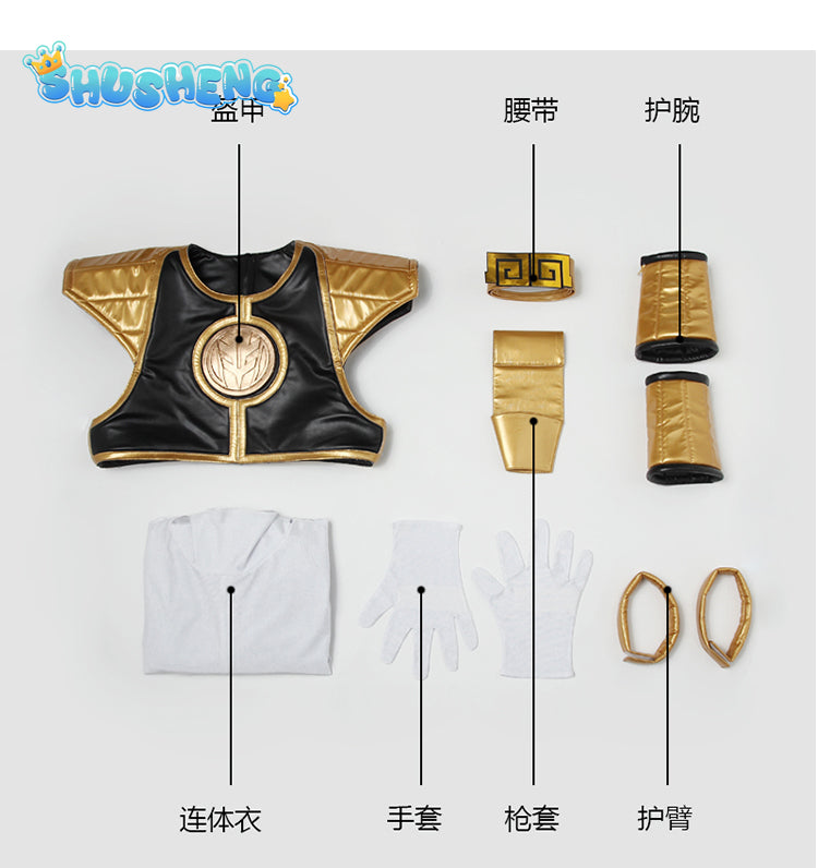 Mighty Morphin Power Rangers Tommy Cosplay  Costume Accessories Armor Belt Gloves and Boots Halloween party costume set