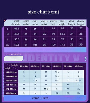 Identity Ⅴ Mechanic Cosplay Costume Tracy Reznik BLK IDV-ES Uniform Halloween Carnival Party Christmas Play Role Clothe Clothing