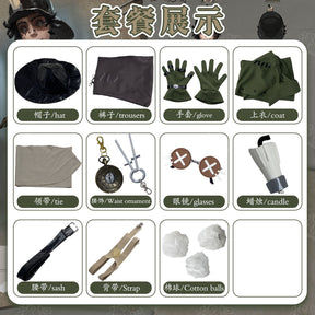 Norton Campbell Prospector Cosplay Identity Ⅴ Costume Hat glasses prop accessorie original skin set party carnival uniform